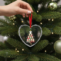 Fa La La La Guinea Pigs Heart Crystal Glass Ornament Funny Christmas Cavy Lover Gift - Wonder Print Shop