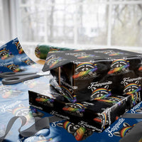Faguette LGBTQ Wrapping Paper Roll Funny Pride Raccoon Rainbow