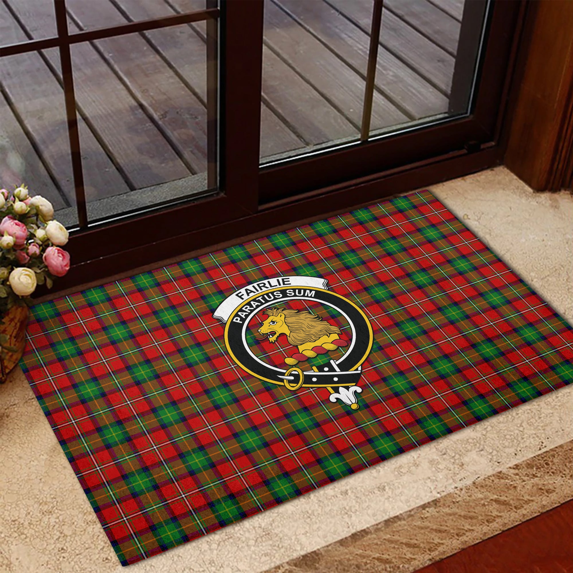 scottish-fairlie-modern-clan-crest-tartan-door-mats