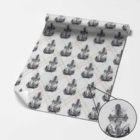 Faith Family Fishing Jesus Cross Anchor Wrapping Paper Roll Funny Christian Fisherman