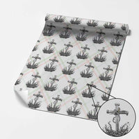 Faith Family Fishing Wrapping Paper Roll Christian Jesus Cross Fathers Day Gift