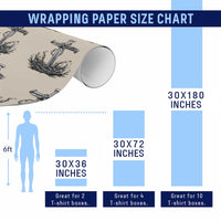 Faith Family Fishing Wrapping Paper Roll Christian Jesus Cross Fathers Day Gift