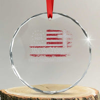 Faith Freedom 250 Years Crystal Glass Ornament Christian USA 250th Anniversary