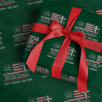 Faith Freedom 250 Years Wrapping Paper Roll Christian USA 250th Anniversary