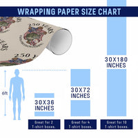 Faith Freedom Fishing Wrapping Paper Roll 250 Years Of Christian Fish Hunting