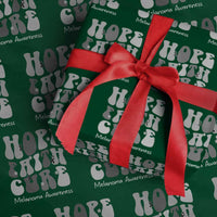 Faith Hope Cure Melanoma Awareness Wrapping Paper Roll Skin Cancer Fighter