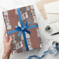Faith Hope Cure Melanoma Awareness Wrapping Paper Roll Skin Cancer Fighter