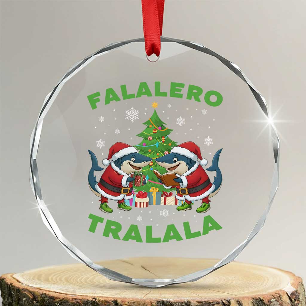 Falalero Tralala Crystal Glass Ornament Funny Italian Brainrot Meme Christmas Gift - Wonder Print Shop
