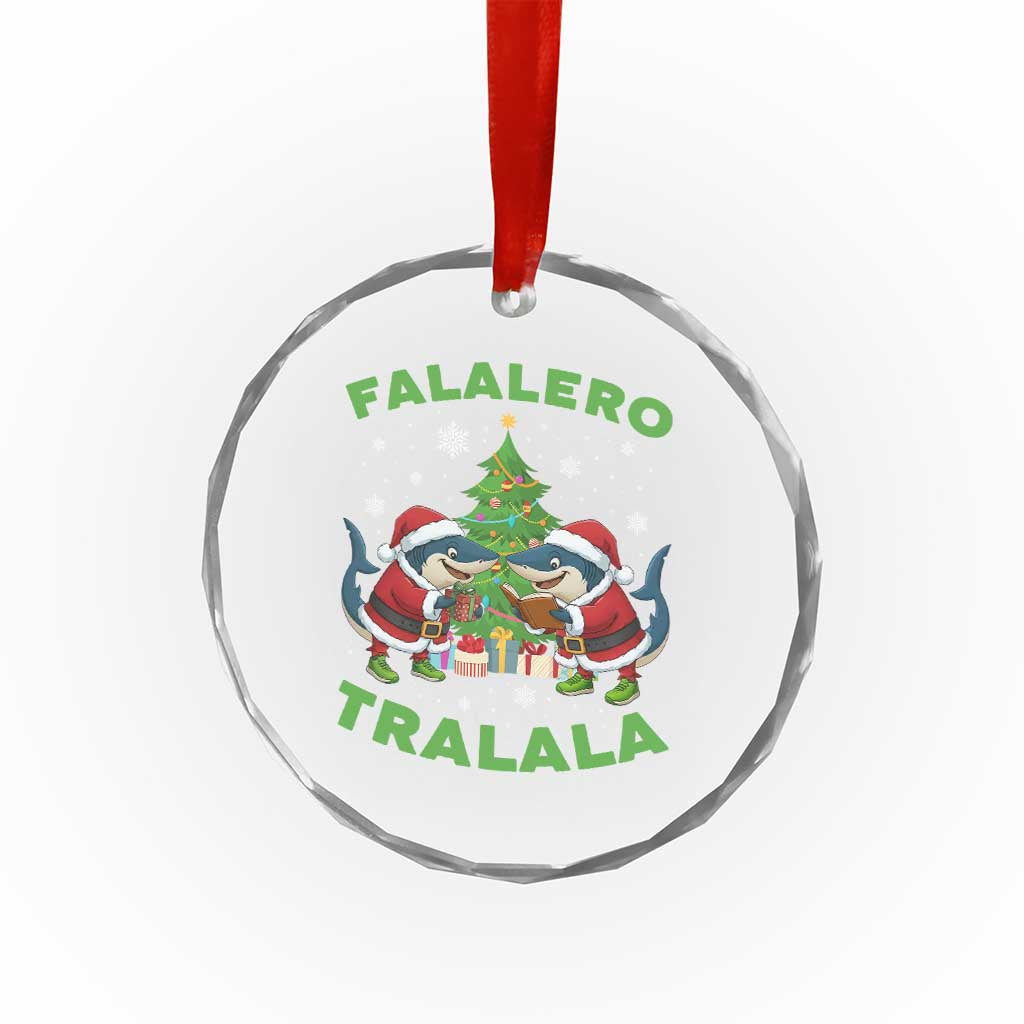 Falalero Tralala Crystal Glass Ornament Funny Italian Brainrot Meme Christmas Gift - Wonder Print Shop