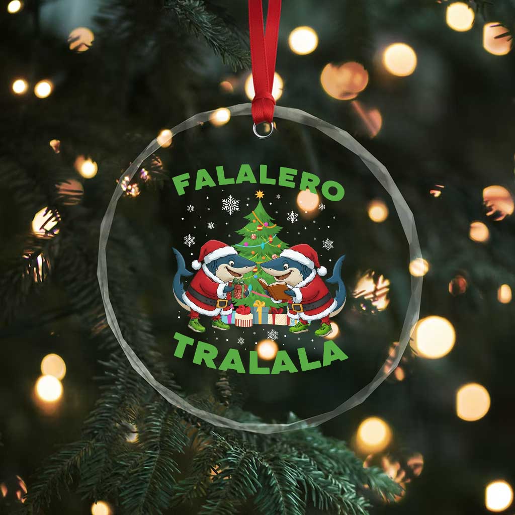 Falalero Tralala Crystal Glass Ornament Funny Italian Brainrot Meme Christmas Gift - Wonder Print Shop
