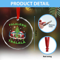 Falalero Tralala Crystal Glass Ornament Funny Italian Brainrot Meme Christmas Gift - Wonder Print Shop