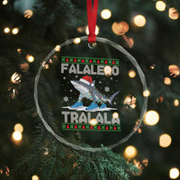 Falalero Tralala Italian Brainrot Meme Christmas Crystal Glass Ornament Funny Gen Z Alpha Ugly Xmas Gift - Wonder Print Shop