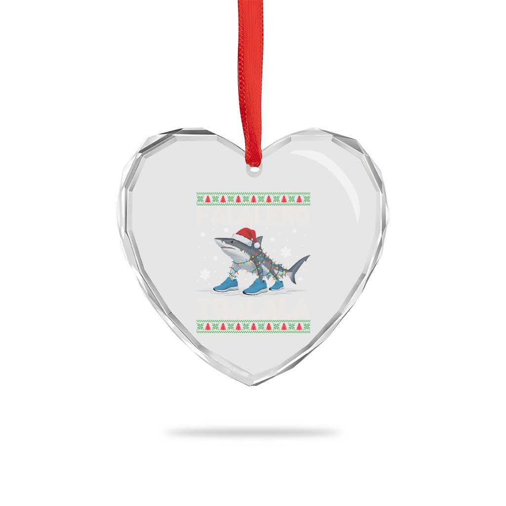 Falalero Tralala Italian Brainrot Meme Christmas Heart Crystal Glass Ornament Funny Gen Z Alpha Ugly Xmas Gift - Wonder Print Shop
