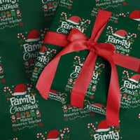 Family Christmas 2025 Wrapping Paper Roll Matching Xmas Squad Santa - Wonder Print Shop