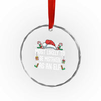 Family Matching Christmas Crystal Glass Ornament Funny Most Likely To Be Mistaken As An Elf - Wonder Print Shop