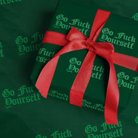 Fanone Officer Go F Yourself Wrapping Paper Roll Edgy Rebellious Attitude