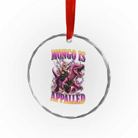 Fantasy Book Reader Geeky Cat Lover Crystal Glass Ornament Mongo Is Appalled