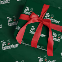 Fantasy Football Commissioner Wrapping Paper Roll Draft Party Commish FFL - Wonder Print Shop