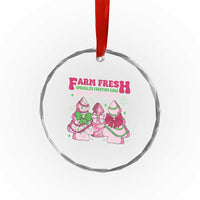 Farm Fresh Xmas Tree Cakes Coquette Crystal Glass Ornament TS09