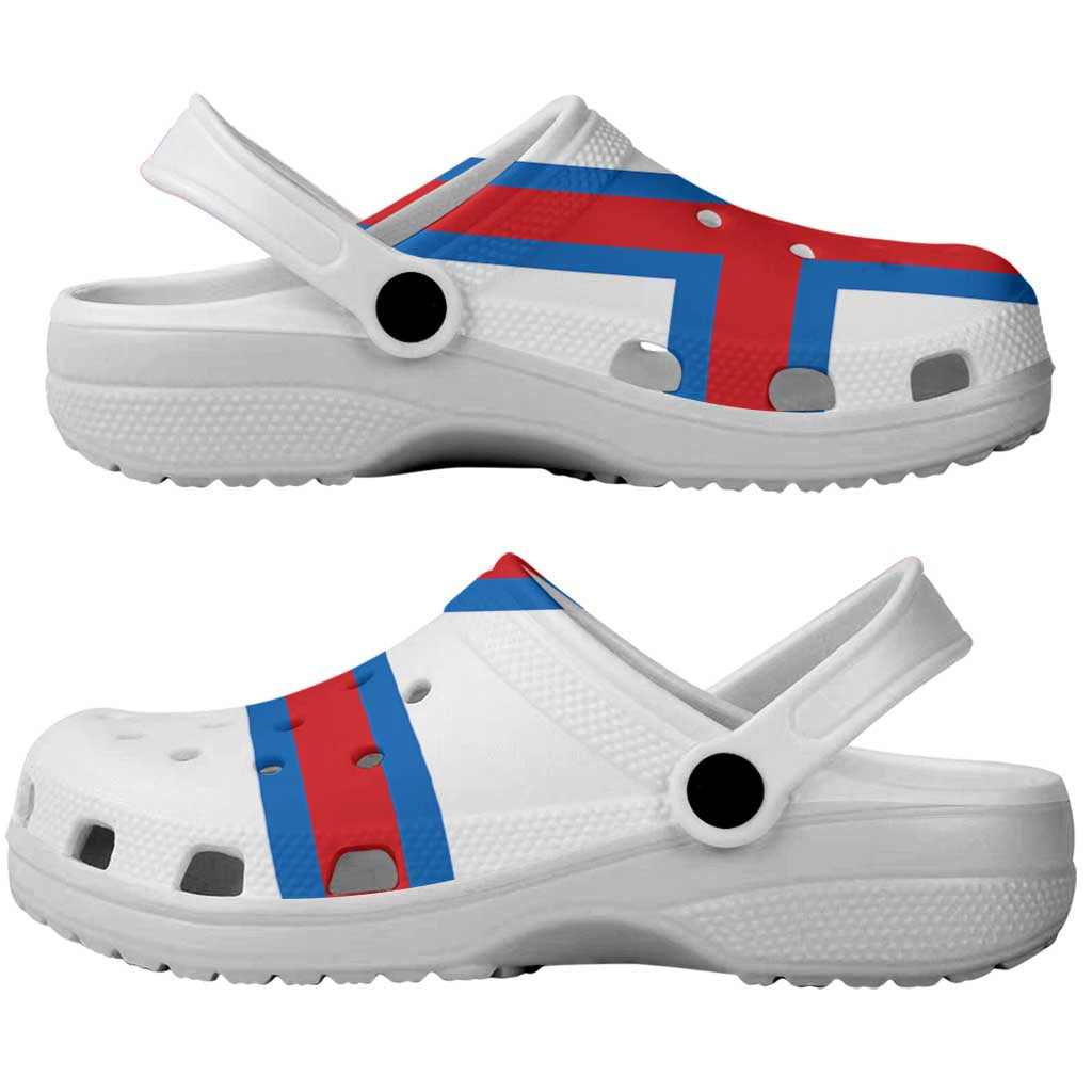 Faroe Islands Clogs Shoes Flag Color Inspiration - Wonder Print Shop