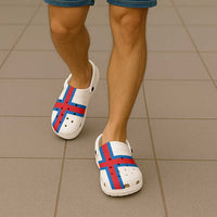 Faroe Islands Clogs Shoes Flag Color Inspiration - Wonder Print Shop