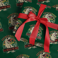 Fatherhood Is A Walk In The Park Dinosaur Dad Wrapping Paper Roll