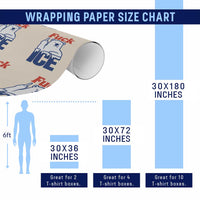 Fck Ice Wrapping Paper Roll Get The Fck Out Of Minneapolis Polar Bear