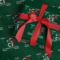Fck Ice Wrapping Paper Roll Mexico Flag Mexican Immigrant Anti Immigration Enforcement