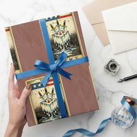 Fck Ice Wrapping Paper Roll Retro Tarot Card FDT Protest Satirical Graphic