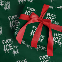 Fck Ice Wrapping Paper Roll Vintage Graffiti No Human is Illegal
