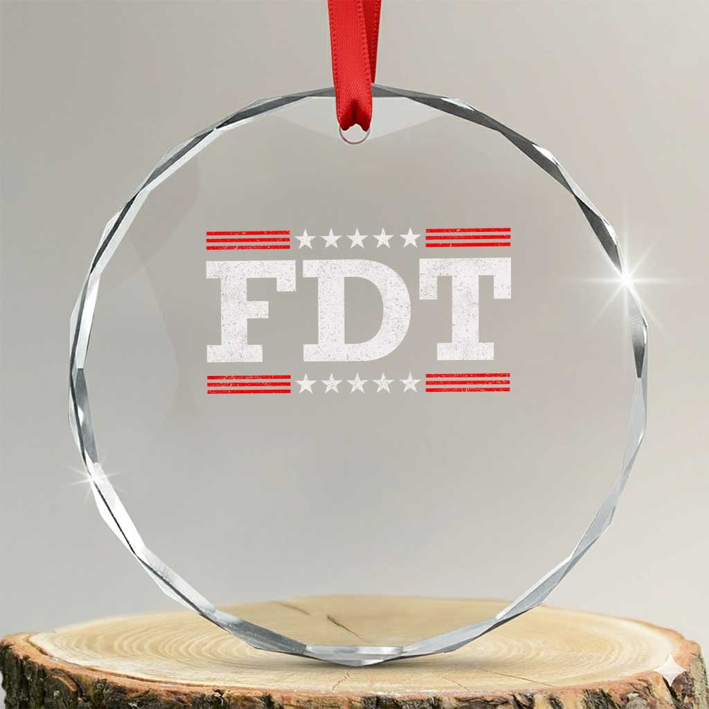 FDT Crystal Glass Ornament Resistance Resist Tyranny Support