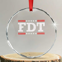 FDT Crystal Glass Ornament Resistance Resist Tyranny Support