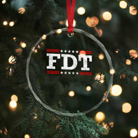 FDT Crystal Glass Ornament Resistance Resist Tyranny Support