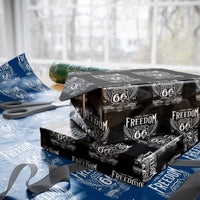 Feel The Freedom Route Highway 66 Wrapping Paper Roll 100th Anniversary Biker Road Trip Graphic