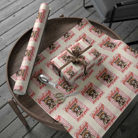 Feeling Berry Good Wrapping Paper Roll Funny Raccoon Strawberry Summer Vibes