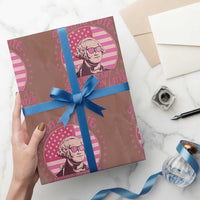 Feeling Cute Might Start A Revolution Later Wrapping Paper Roll George Washington 4th of July