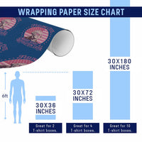 Feeling Cute Might Start A Revolution Later Wrapping Paper Roll George Washington 4th of July