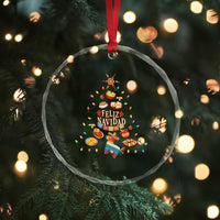 Feliz Navidad Crystal Glass Ornament Mexican Christmas Tree Fiesta - Wonder Print Shop