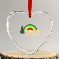 Feminist Heart Crystal Glass Ornament Destroy The Patriarchy Not The Planet Feminism - Wonder Print Shop