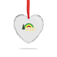 Feminist Heart Crystal Glass Ornament Destroy The Patriarchy Not The Planet Feminism - Wonder Print Shop