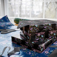 Feminist Protest Wrapping Paper Roll Peaceful But Pissed Off Floral Resist