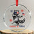 Feral and Free Dancing Raccoon Crystal Glass Ornament Funny 4th July Patriotic Animal US Flag and Fireworks - Wonder Print Shop