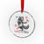 Feral and Free Dancing Raccoon Crystal Glass Ornament Funny 4th July Patriotic Animal US Flag and Fireworks - Wonder Print Shop