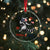 Feral and Free Dancing Raccoon Crystal Glass Ornament Funny 4th July Patriotic Animal US Flag and Fireworks - Wonder Print Shop