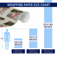 Feral Girl Summer Wrapping Paper Roll Silly Goose Summer Beach Meme