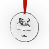 Feral Moms Social Club Crystal Glass Ornament Western Cowgirl Mom Mother’s Day Gift