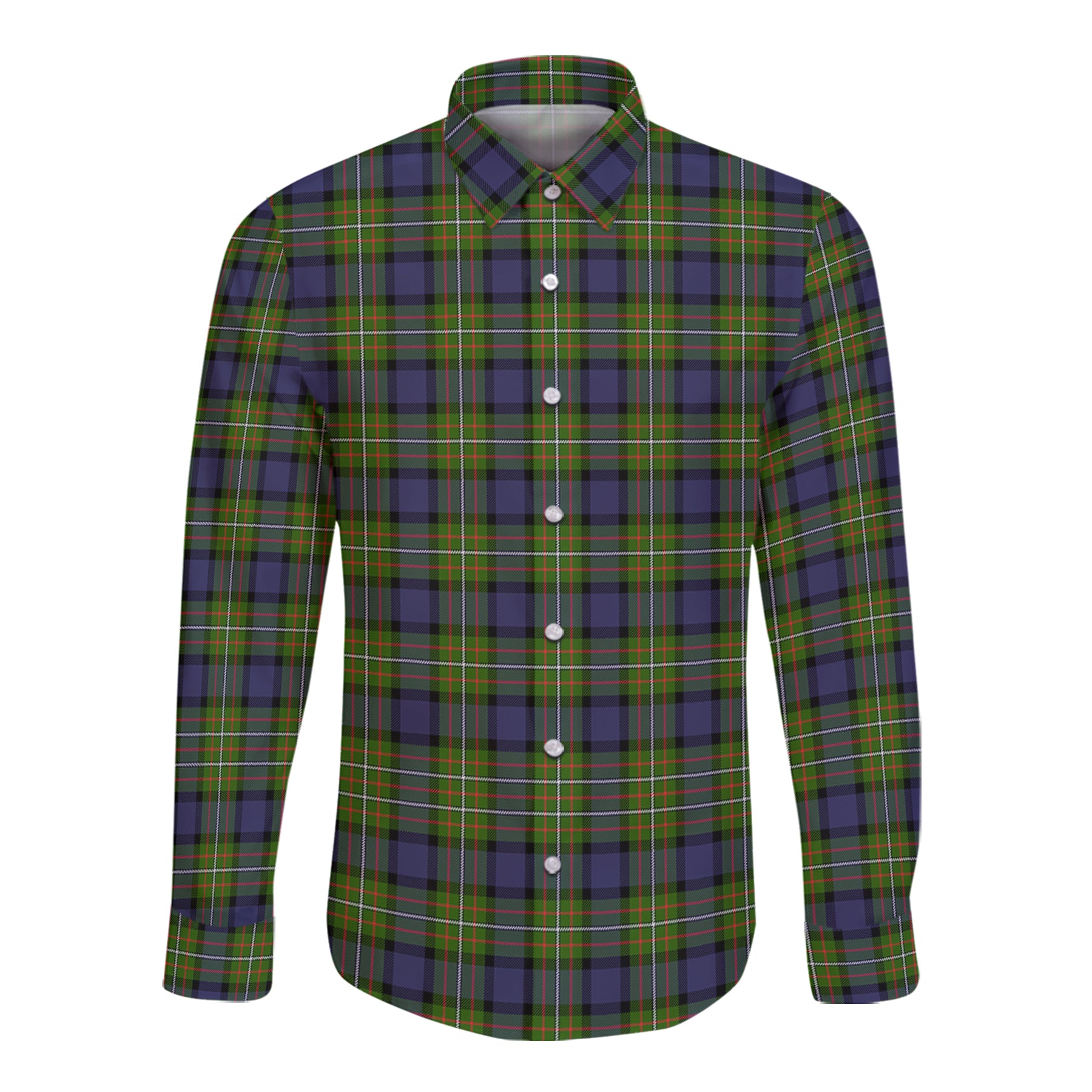 Ferguson Modern Tartan Long Sleeve Button Up Shirt K23