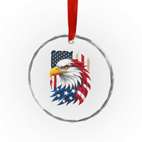 Fierce American Eagle Crystal Glass Ornament Bold Patriotic 4th of July USA Freedom TS02