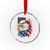 Fierce American Eagle Crystal Glass Ornament Bold Patriotic 4th of July USA Freedom - Wonder Print Shop