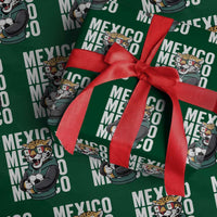 Fierce Mexico Jaguar Soccer Pride Fan Gift Wrapping Paper Roll